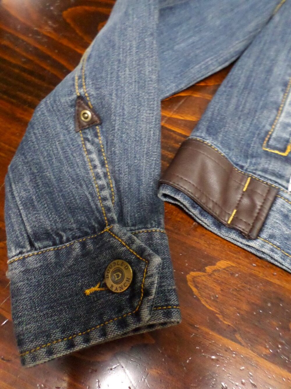 Double D Ranch Shadowflax Trucker Denim Jean Jacket Embroidered - Vintage Style - Picture 5 of 11